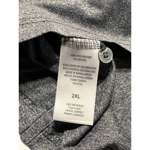 Indiana Hoosiers Champion Polo Golf Shirt IU Grey Mens Size 2XL XXL NCAA - Picture 6 of 8